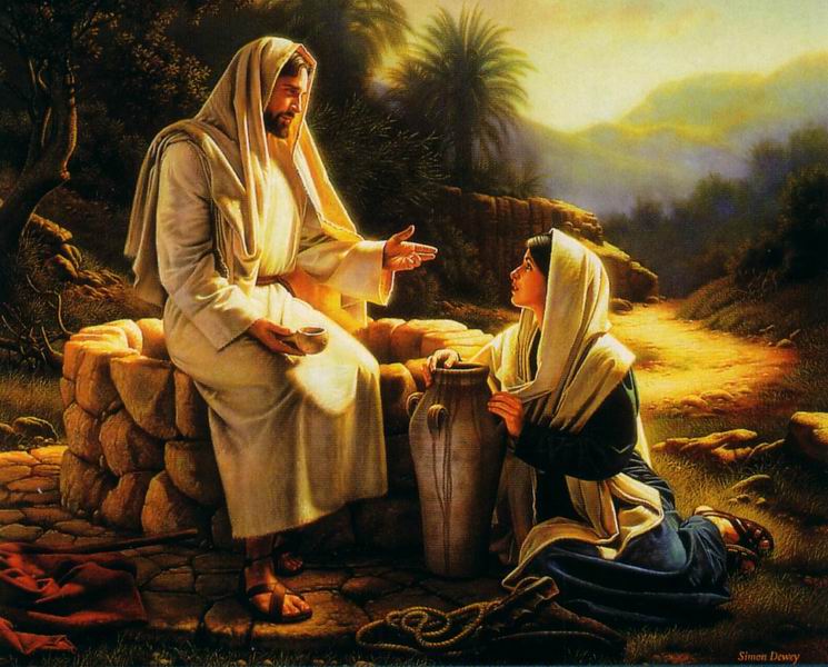 Resultado de imagem para jesus e a samaritana