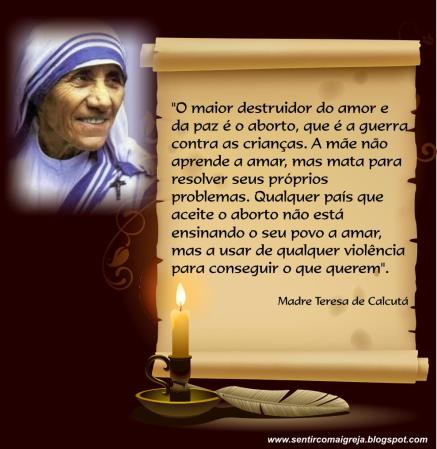Frases Célebres De Madre Teresa De Calcutá Enchei Vos Do Espírito